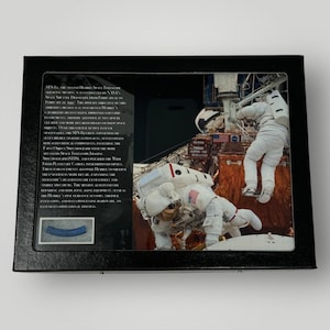 RARE! Original NASA STS-82 Mission Space Shuttle Discovery &quot;Space Flown&quot; Shuttle Fragment U.S. Astronaut History Display Case (with C.O.A.)