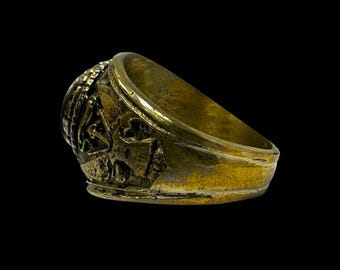 RARE! Original U.S. Army 10K Gold Diamond Ring 1960-70's