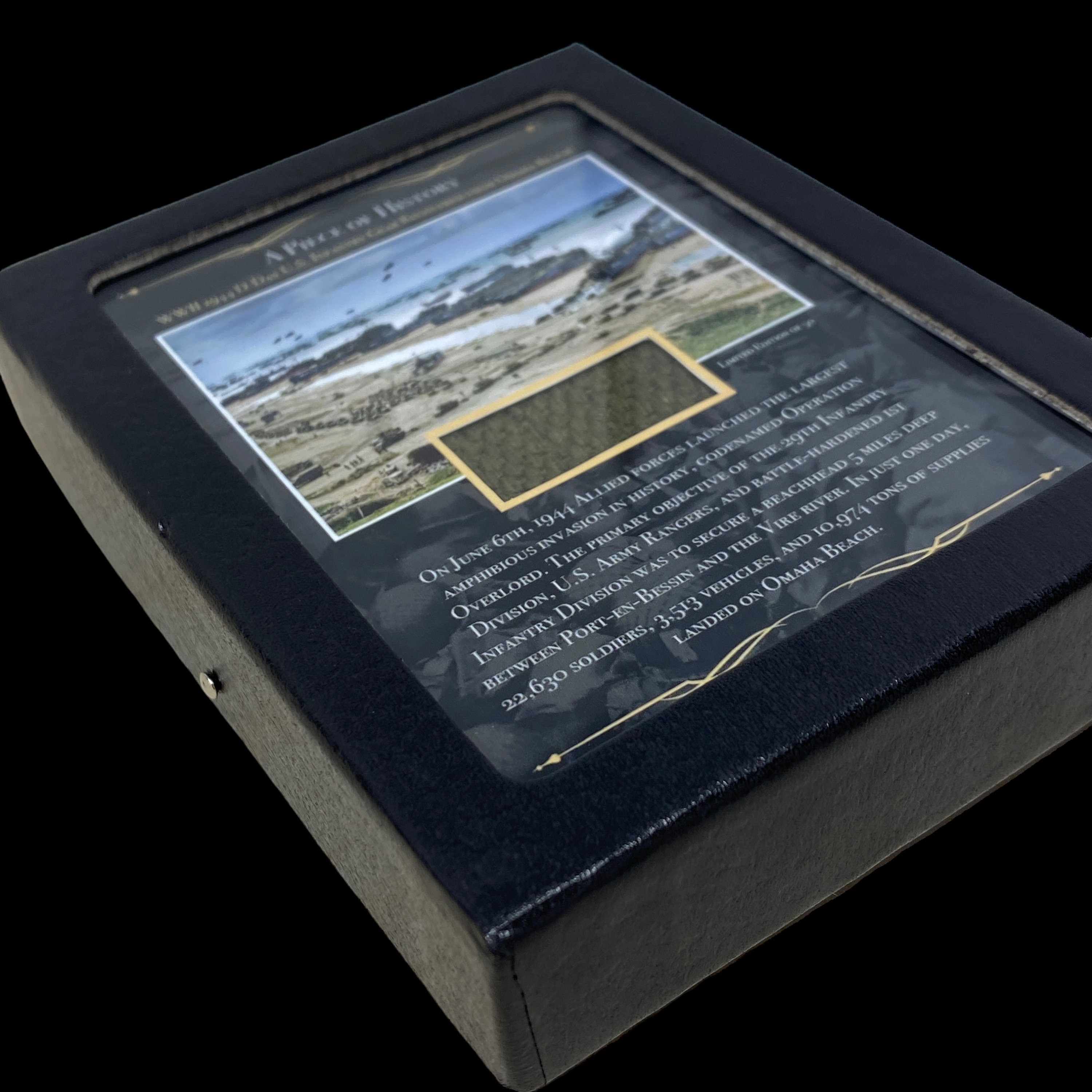 Relic Display Boxes WWII D-day Omaha Beach Relic: US Infantry Gear Display Case (C.O.A ...