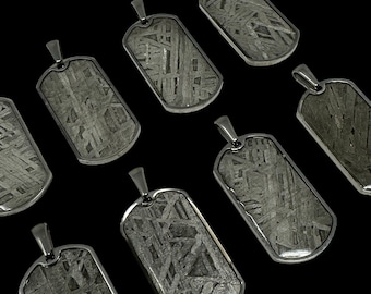RARE! Original Iron Meteorite Widmanstatten Pattern Genuine Space Necklace Pendant (Limited Edition of 10) 1 Randomly Selected with C.O.A.