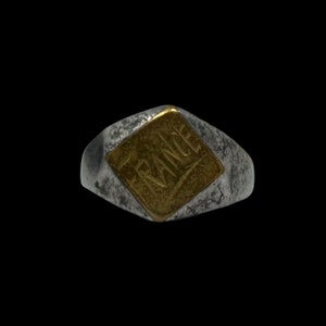 Rare bague d&#39;art de tranchée de la Première Guerre mondiale, 1918 : Corps expéditionnaire américain, France