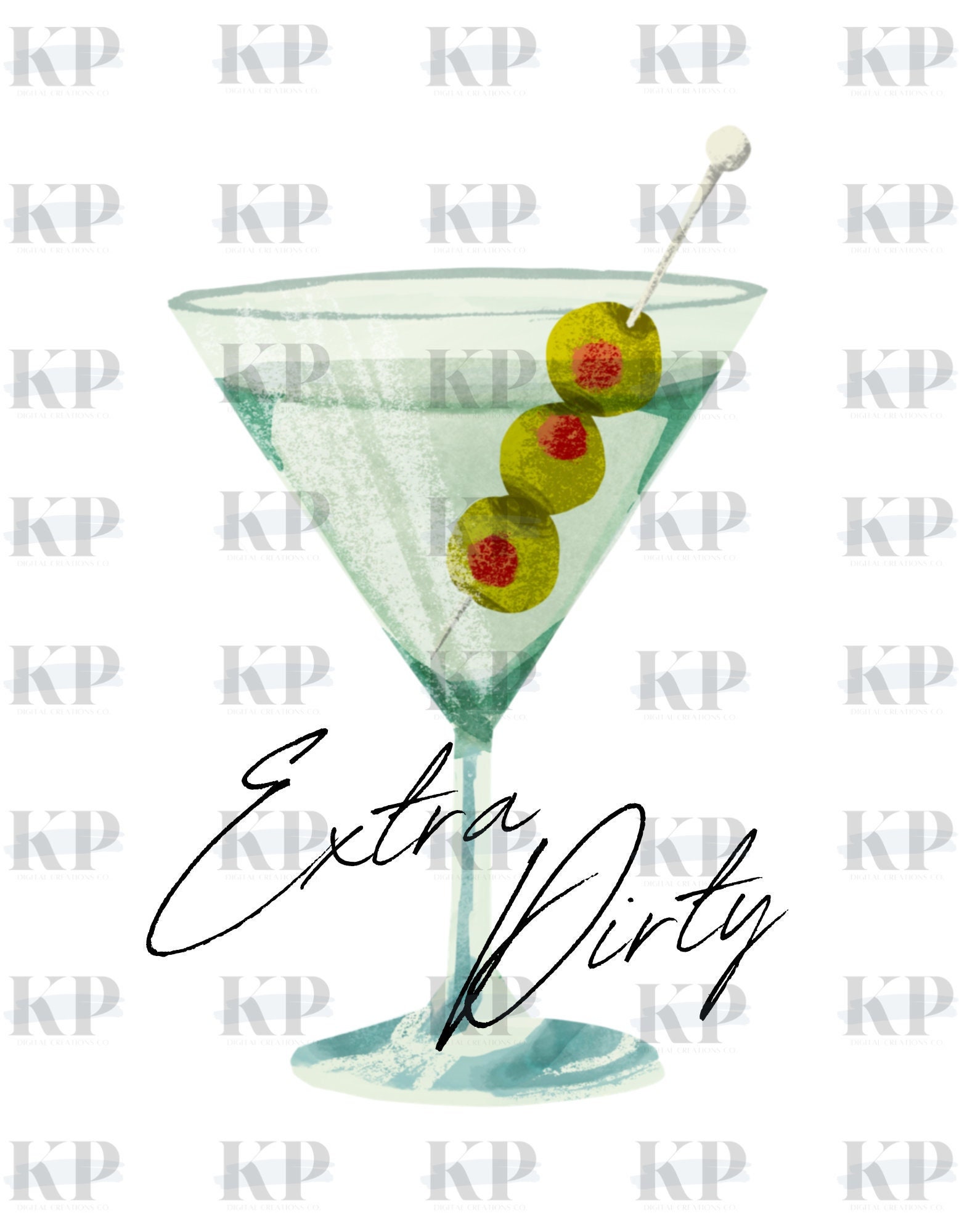 Extra Dirty Martini PNG, Extra Dirty Martini SVG, Extra Dirty Martini
