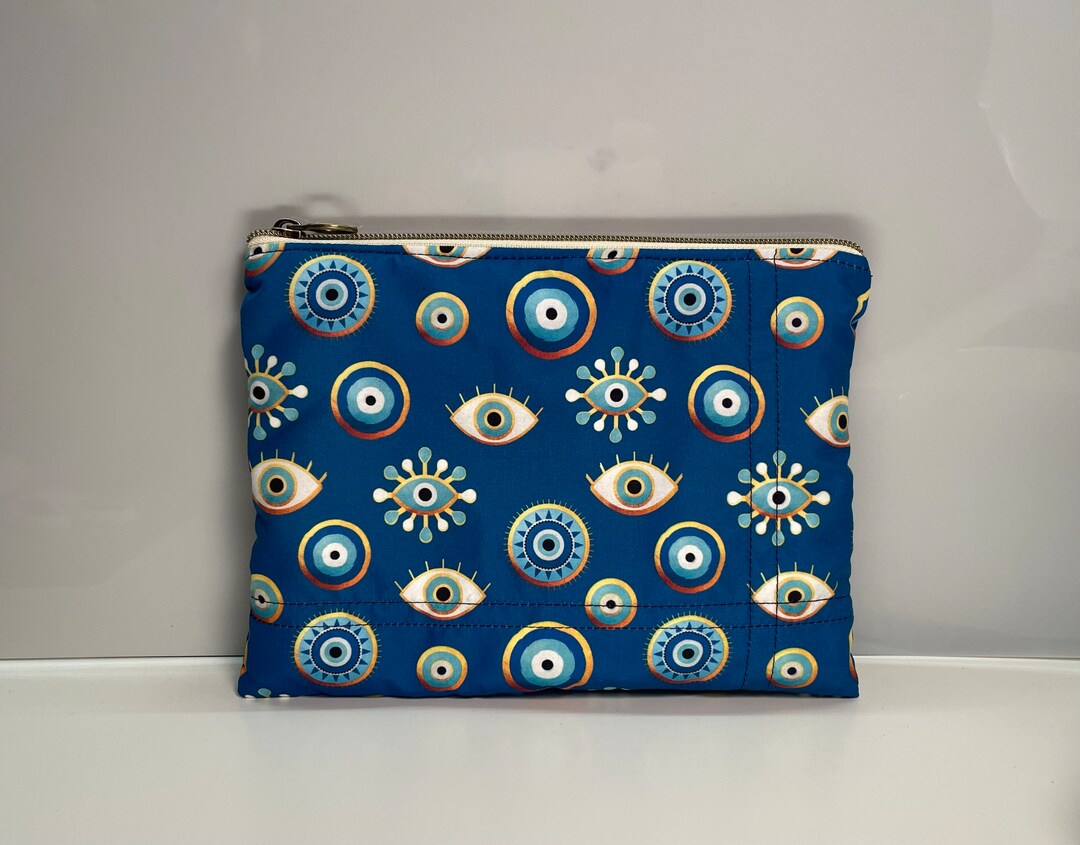 Evil Eye Zipper Bag Evil Eye Cosmetic Bag Makeup Bag Toiletry Bag