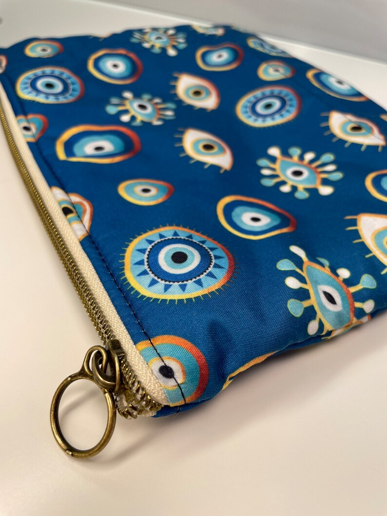 Evil Eye Zipper Bag Evil Eye Cosmetic Bag Makeup Bag Toiletry Bag
