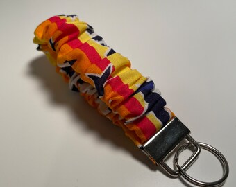 Astros Scrunchie Key Chain | Astros Keyfob Holder  | Astros Wristlet | Scrunchie Key Holder | Space City | Scrunchie Key Chain
