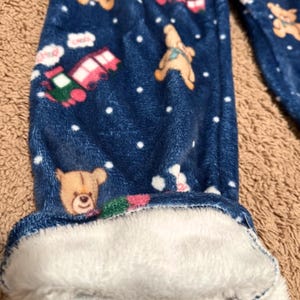 Fleece Choo Choo Train Pajama Pants Rumi Pajama Pants Winter Pajama Pants Cute