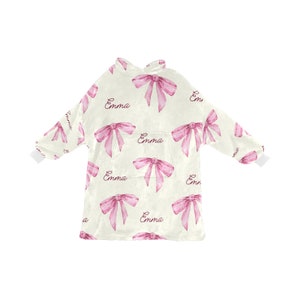 Custom Blanket Hoodie for Kids Oversized Custom Wearable Blanket Girls Extra Large Sherpa Blanket Hoodie Personalized