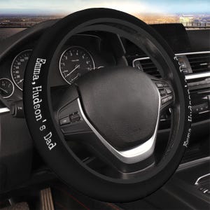 Personalized Steering Wheel Cover: Custom Quote, Universal Fit