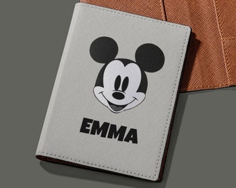 Mickey Mouse Passport Holder Cute Passport Case for Women Custom Passport Cover for Kids Passport Wallet Passport Protector Personalized