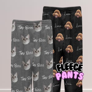 Custom Fleece Pajama Pants Family Pajama Pants Couple Winter Pajama Pants Personalized Sleepwear