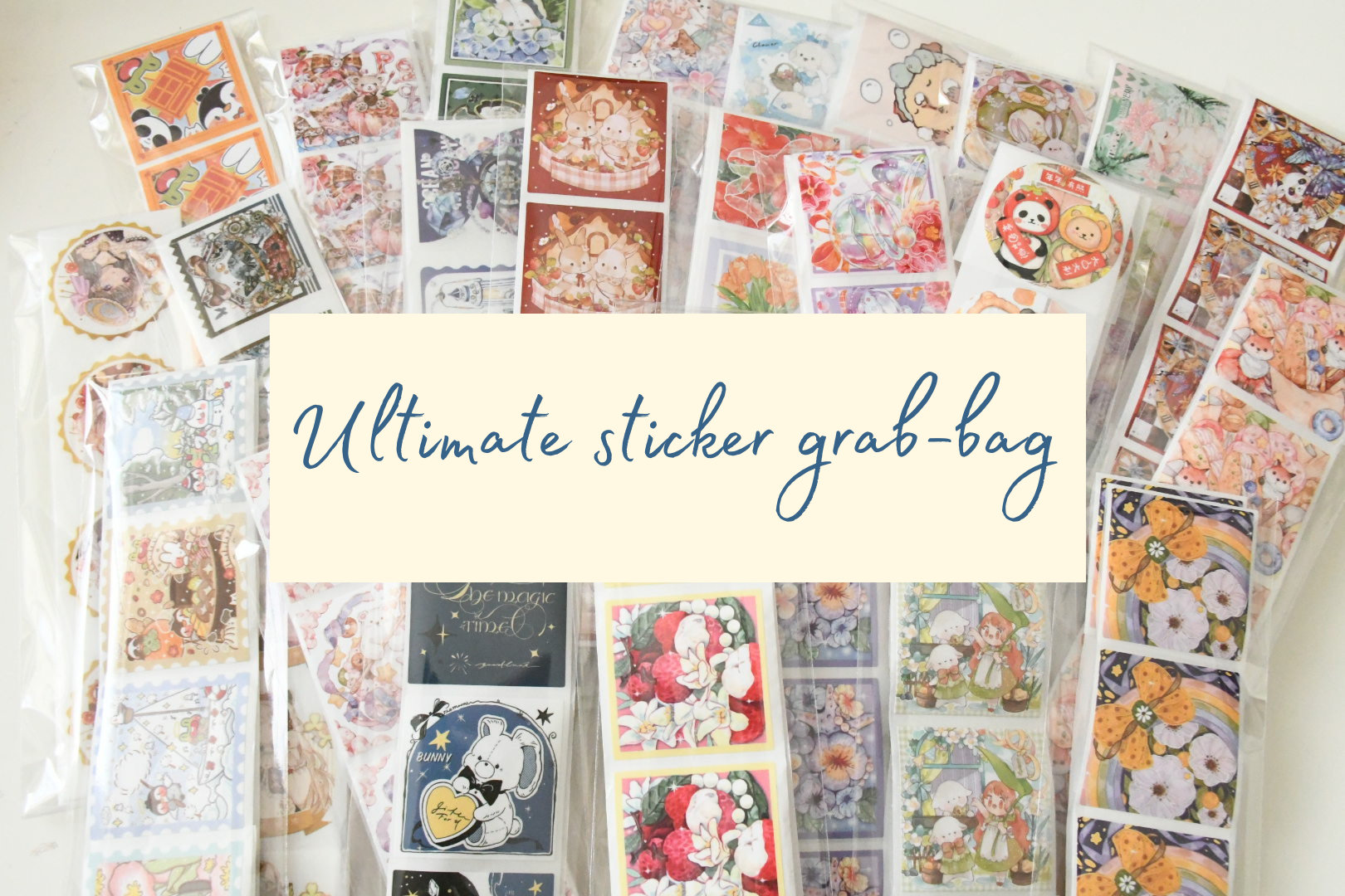 Grab Sticker Message Ultimate Sticker Grab Bag|cute Stickers for Journaling, Sealing ...