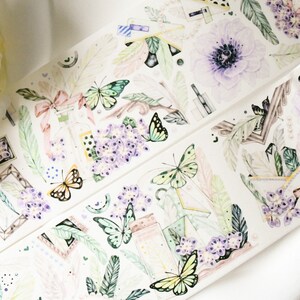 Vintage bloemen washitape|Lichte verencollectie|Lens van 100 cm|Scrapbooking|Journaling|
