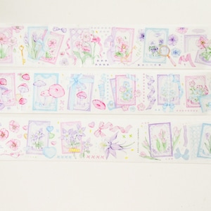 Musée des plantes| Caiyuanzi studio washi tape|boucle de 100 cm|journalisme|Scarpbooking|Ruban adhésif décoratif|journal artistique|washi tape basique|菜园子工作室