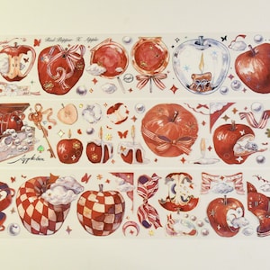 Pomme poivrée| Ruban adhésif PET doré holographique de studio 703|boucle de 100 cm|journalisme|Scarpbooking|Ruban adhésif décoratif|journal d'art|journal indésirable|703