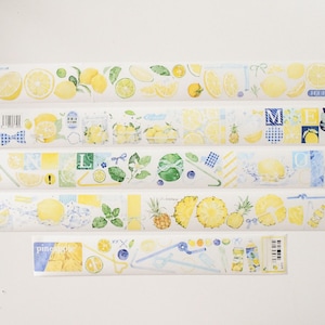 Vol citroenen|野柚Neinei washi-tape|200 cm lus|Journaling|Scrapbooking|decortape|art journaling|野柚Neinei 柠檬满满