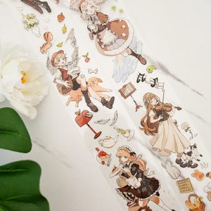 Schattig PET-washi-tape|De eed van de mistige stad|PET-tape met kristaleffect| Lus van 87 cm|Scrapbooking|Journaling|