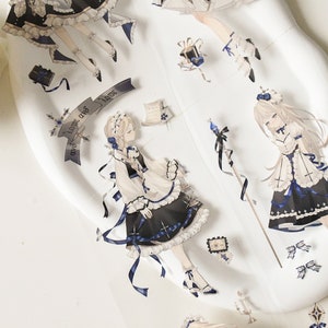 PET-tape voor schattig meisje|Oude geloften|Witte PET-tape|lus van 88 cm|Scrapbooking|Journaling|Planner