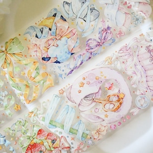 Onlosmakelijk met elkaar verbonden|Stalen washitape met regenboogglans|Lus van 100 cm|Scrapbooking|Journaling||