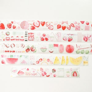 Plein de baies|野柚Ruban washi Neinei|boucle de 200 cm|journalisme|scrapbooking|ruban adhésif décoratif|journal artistique|野柚Neinei 莓莓满满