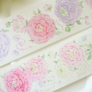 Washitape bloemen|Weideboterbloem|Samples washitape|Llusje van 100 cm|Scrapbooking|Journaling||