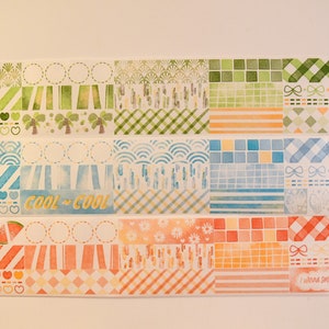Minizomer| Washi-tape van Lulu-pinguïn|lus van 90 cm|Journaling|Scarpbooking|Decortape|小企鹅造物社 小小夏日