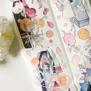 Leuke fantasiewashi-tape|Ouverture dorpsgekleurd | Lus van 100 cm|Scrapbooking|Journaling|