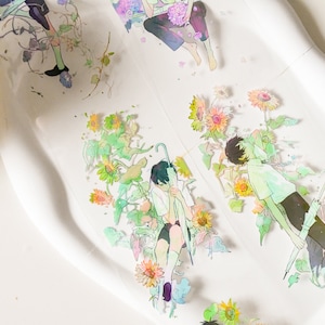 Leuke PET-tape voor jongens|Summer of Sea|Witinktende PET-tape|Lens van 70 cm|Scrapbooking|Journaling|Planner