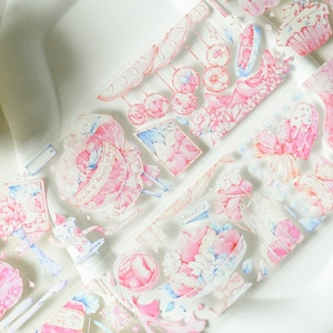 Peachy secret|Ruban washi PET pêche |Ruban PET à encre épaisse|boucle de 100 cm|Scrapbooking|Journaling|