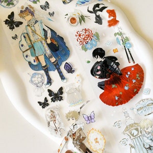 Uitbijter| PET-washi-tape met mannelijk karakter|Witinktende PET-tape|85 cm lus|Scrapbooking|Journaling||