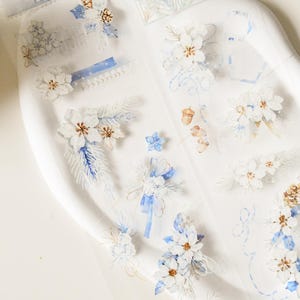 Sneeuwjingle|Vintage PET-washi-tape|Kristalen PET-tape|Lus van 150 cm|Scrapbooking|Journaling||