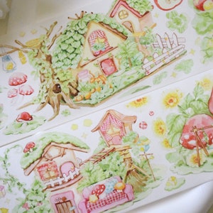 Boshut|Stalen washitape|Lus van 88 cm|Scrapbooking|Journaling||