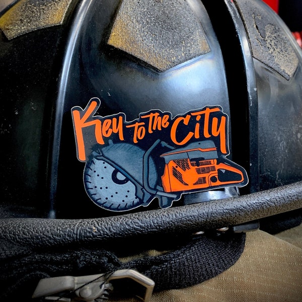 Key to the City K-12 firefighter sticker