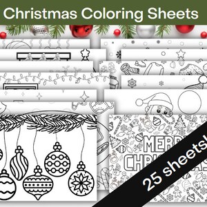 Christmas coloring sheets, Holiday coloring, Christmas coloring, Christmas craft, Christmas activity, Christmas activities, coloring sheets