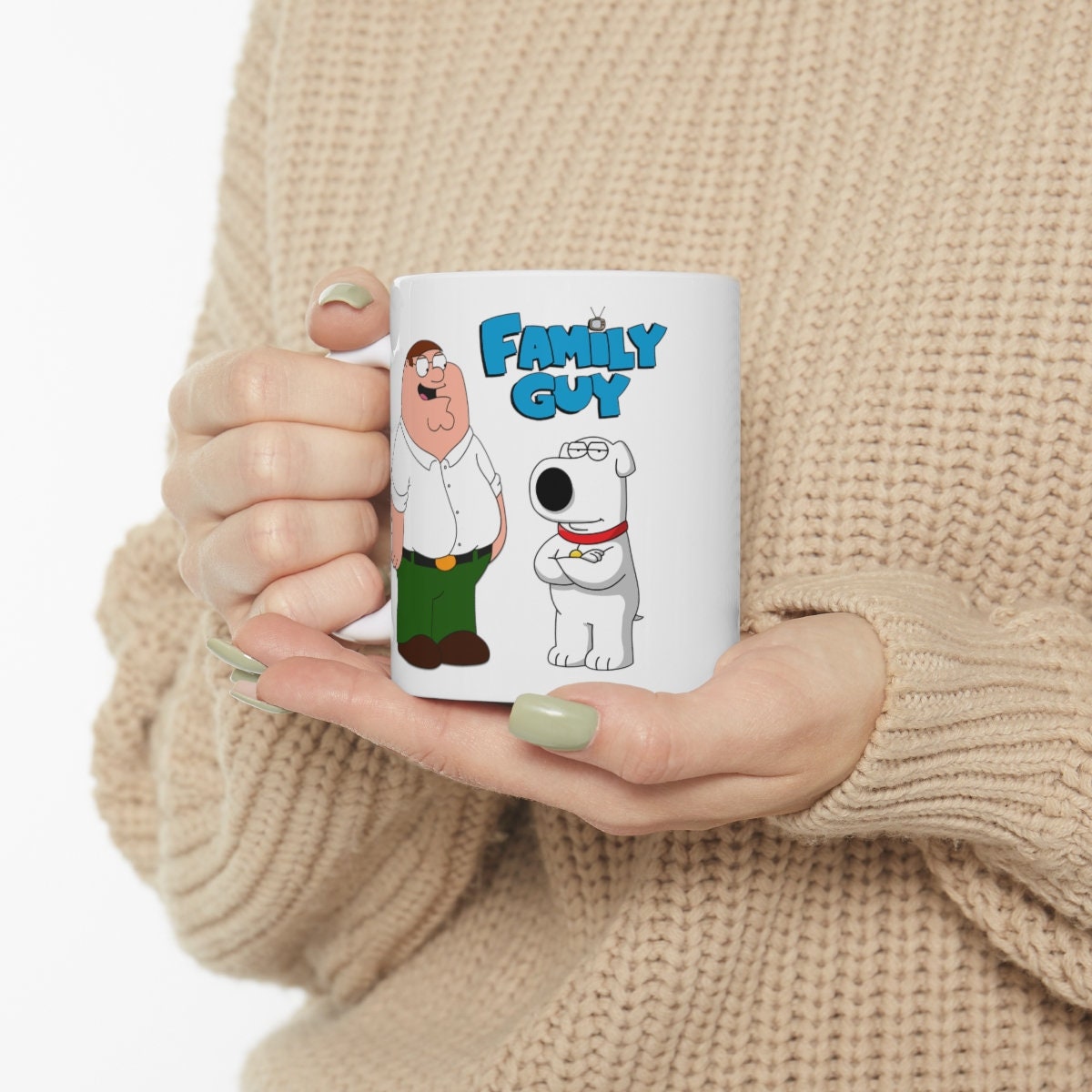 Mug Personnalisé Family Guy - Les Griffin - Tasse Café Céramique 325ml - Neuf