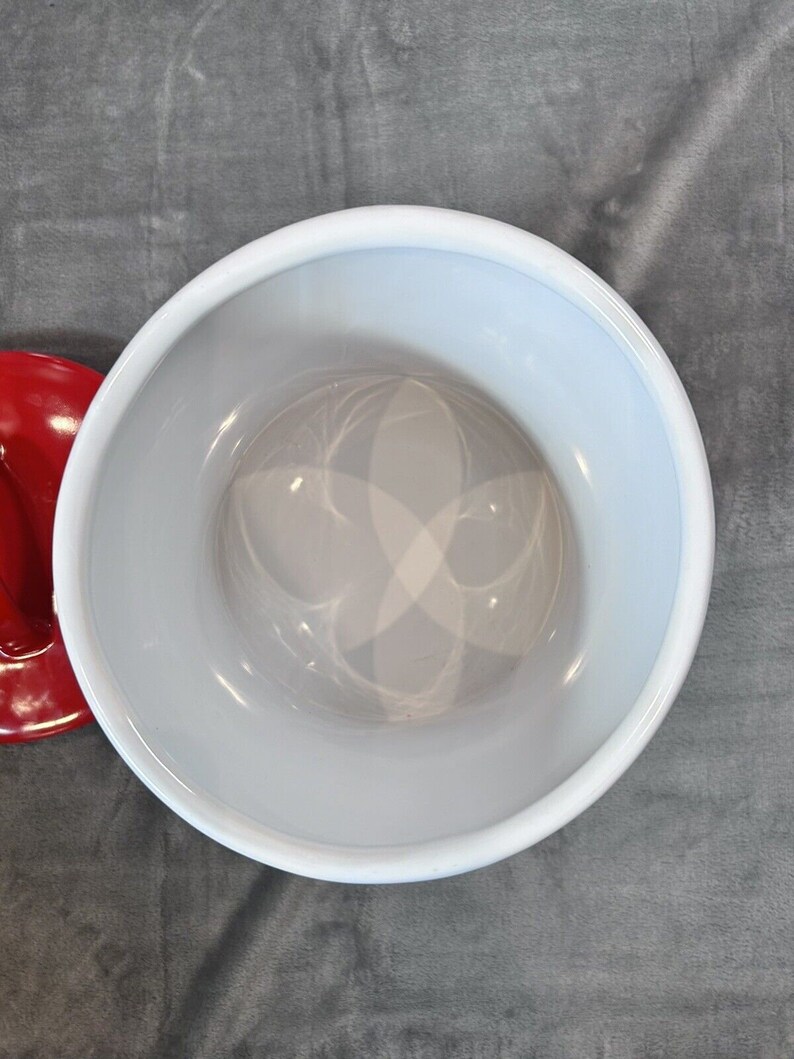 Dunelm Ceramic Poppy Bread Bin Canister Jar White With Red Etsy UK