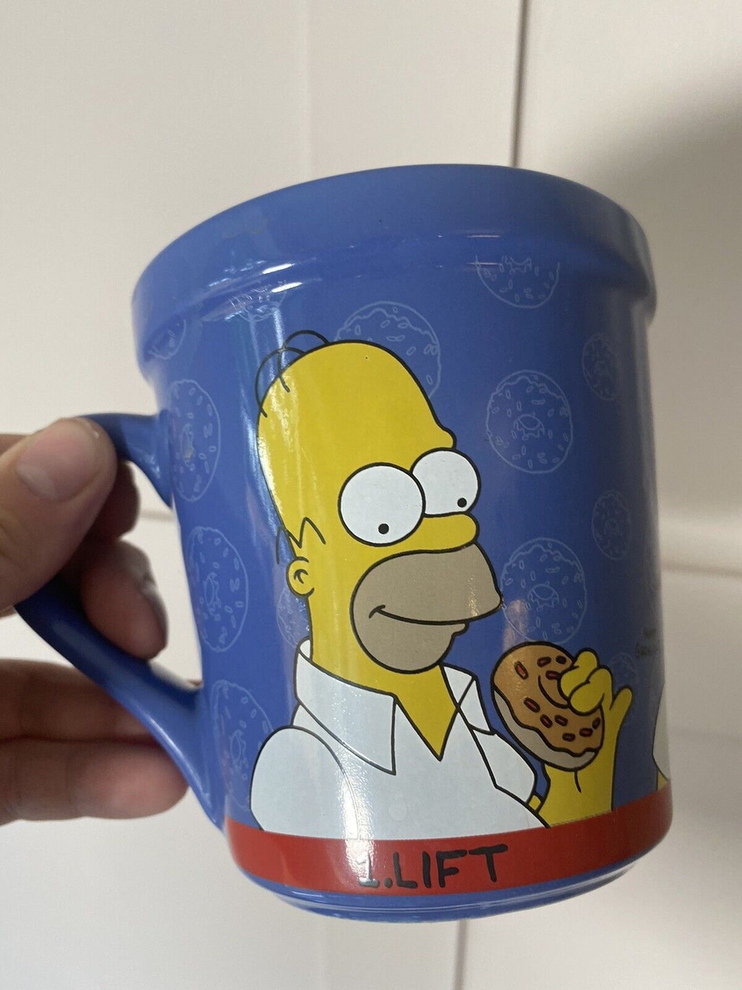 Kinnerton Large Homer Simpson Mug Lift Open Eat Repeat 2002 - Etsy
