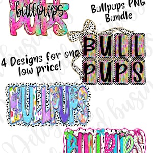 Bundle of Bullpups png file, mascot png file, Preppy Bullpups Png design, mascot shirt, mascot png design, Bullpups shirt design bundle