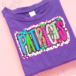 Preppy Patriots png design for shirt, mascot png file, Png file download, Sublimation png file, Patriots shirt, Patriots shirt png