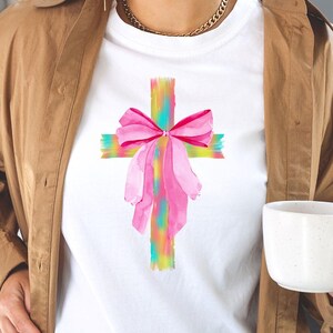 Watercolor Cross PNG: Christian Shirt Design (Digital Download)