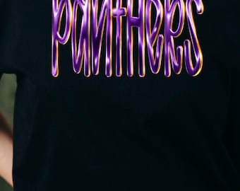 Faux metallic Panthers png file, mascot png file, Png file download, Sublimation png file, mascot shirt, mascot sticker, png file