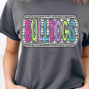Bulldogs png design for shirt, mascot png file, Png file download, Designer png design, School mascot png, Bulldogs shirt png