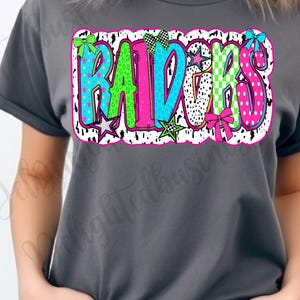 Preppy Raiders png design for shirt, mascot png file, Png file download, Sublimation png file, Raiders png shirt, Raiders shirt png