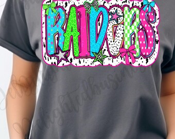 Preppy Raiders png design for shirt, mascot png file, Png file download, Sublimation png file, Raiders png shirt, Raiders shirt png