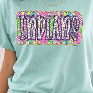 Indians png design for shirt, mascot png file, Designer png design, School mascot png, Game day png, Indians shirt png