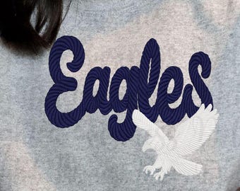 Eagles Mascot PNG, School Spirit Shirt Design, Eagle Sublimation PNG, Sports Team Graphic, Game Day Shirt, Digital Download