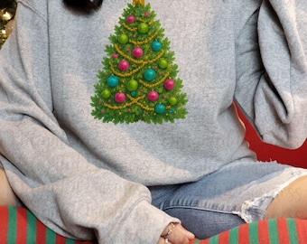 Pinselstrich Weihnachtsbaum PNG-Datei: Urlaub Sublimationsdesign (Digitaler Download)