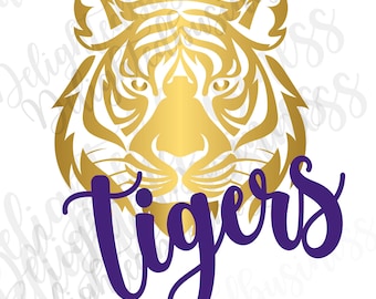 Tigers Mascot PNG, School Spirit Shirt Design, Tiger Sublimation PNG, Sports Team Graphic, Game Day Shirt, Digital Download