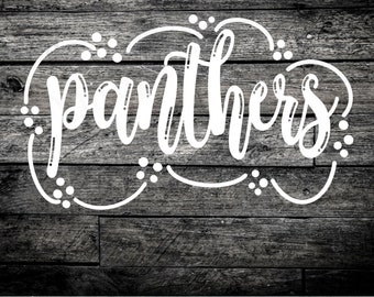 Panthers Mascot PNG, School Spirit Shirt Design, Panther Sublimation PNG, Sports Team Graphic, Game Day Shirt, Digital Download