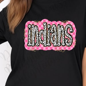 Indians png design for shirt, mascot png file, Designer png design, School mascot png, Game day png, Indians shirt png