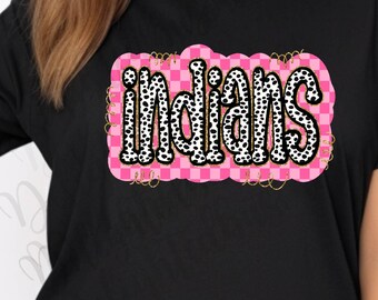 Indians png design for shirt, mascot png file, Designer png design, School mascot png, Game day png, Indians shirt png